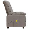 vidaXL Massagestoel stof taupe
