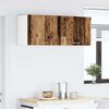 vidaXL Hangkast 2 pcs Oude Hout en Wit 50 x 31 x 40 cm Bewerkt hout