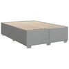 vidaXL Bedframe zonder matras stof lichtgrijs 160x200 cm