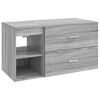 vidaXL Badkamermeubelset 2 pcs Grijs Sonoma Bewerkt hout