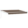 vidaXL Uitschuifbare luifel Taupe 5 x 3 m Polyester en Aluminium