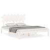 vidaXL Bedframe zonder matras massief grenenhout wit 140x190 cm