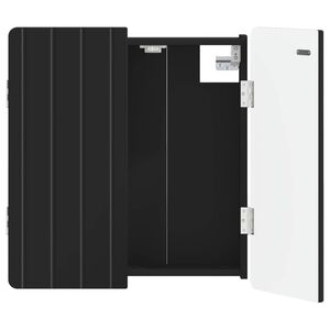 vidaXL Dartbord Kabinet ZWOLLE Zwart 52,5 x 10,5 x 57,5 cm