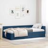 vidaXL Hoekbedframe met hoofdeinde Blauw 90 cm x 200 cm Fluweel