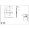 Germania Kapstokpaneel GW-Rimini 75x30x101 cm grafietkleurig en wit