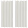 vidaXL Voile Gordijn 2 st Cr&egrave;me 245 x 140 cm Polyester