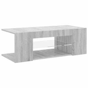 vidaXL Tv-meubel met LED-verlichting 90x39x30 cm grijs sonoma eiken