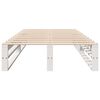 vidaXL Bedframe zonder matras massief grenenhout wit 90x200 cm