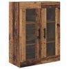 vidaXL Hoge kast met lade 2 pcs Oud Hout Bewerkt hout