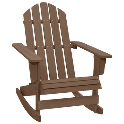 Tuinschommelstoel hout bruin online kopen | vidaXL.be