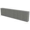 vidaXL Schanskorfmuur met deksels 600x50x150 cm gegalvaniseerd staal