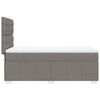 vidaXL Boxspring met matras stof taupe 90x190 cm