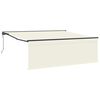 vidaXL Uitschuifbare luifel Cr&egrave;me 400 &times; 300 cm Polyester en Aluminium