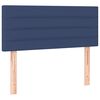 vidaXL Boxspring met matras stof blauw 90x200 cm