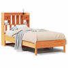 vidaXL Bed met boekenkast zonder matras grenenhout wasbruin 100x200 cm