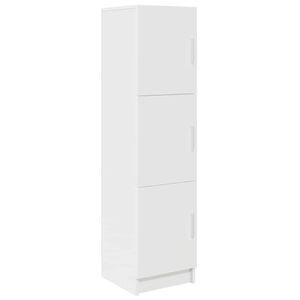 vidaXL Hoge kast Wit 31.5 x 32 x 122.5 cm