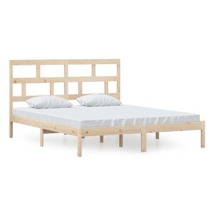 vidaXL Bedframe massief grenenhout 160x200 cm