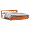 vidaXL Bedframe met hoofdbord massief grenenhout wasbruin 180x200 cm