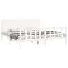 vidaXL Bedframe zonder matras massief grenenhout wit 200x200 cm
