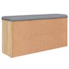 vidaXL Schoenenbank 102x32x50 cm bewerkt hout sonoma eikenkleurig