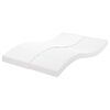 vidaXL Schuimmatras 7 zones hardheid 20 ILD 120x220 cm wit