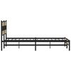 vidaXL Bedframe zonder matras metaal sonoma eikenkleurig 193x203 cm