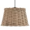 vidaXL Plafondlampenkap Ø38x23 cm wicker bruin