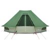 vidaXL Familie Tipi Tent met dak Groen 466 x 310 x 240 cm