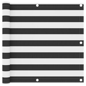 vidaXL Balkonscherm 90x400 cm oxford stof antraciet en wit