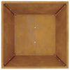 vidaXL Tuin Bloempot Roestig 50 x 50 x 15 cm Cortenstaal