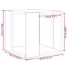 vidaXL Salontafel Oud Hout 32 x 32 x 30 cm Bewerkt hout