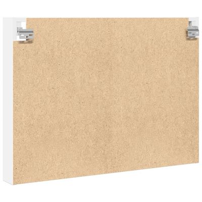 vidaXL Vitrinekast 80x8,5x58 cm bewerkt hout wit