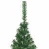 vidaXL Kunstmatig Voorverlicht Kerstboom met 300 LED Groen 180 cm PVC