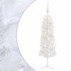 vidaXL Smalle kunstkerstboom met kerstballen 150 cm 150 LED's Warmwit
