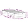 vidaXL Bedframe Bruin 90 x 200 cm Massief grenenhout