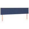 vidaXL Hoofdbord LED 180x5x78/88 cm stof blauw