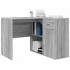 vidaXL Hoekbureau met lade Grijs Sonoma 102 x 88 x 75 cm