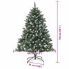 vidaXL Kunstkerstboom met 150 LED Groen 150 cm PVC en Plastic en Staal