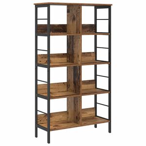 vidaXL Boekenkast 8-laags 82 x 32 x 144,5 cm Bewerkt hout Oud Hout