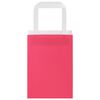 vidaXL Papieren zakken 50 st met hengsels 15x8x21 cm roze
