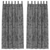 vidaXL Velvet Gordijnen 2 st Grijs 260 x 140 cm Fluweel