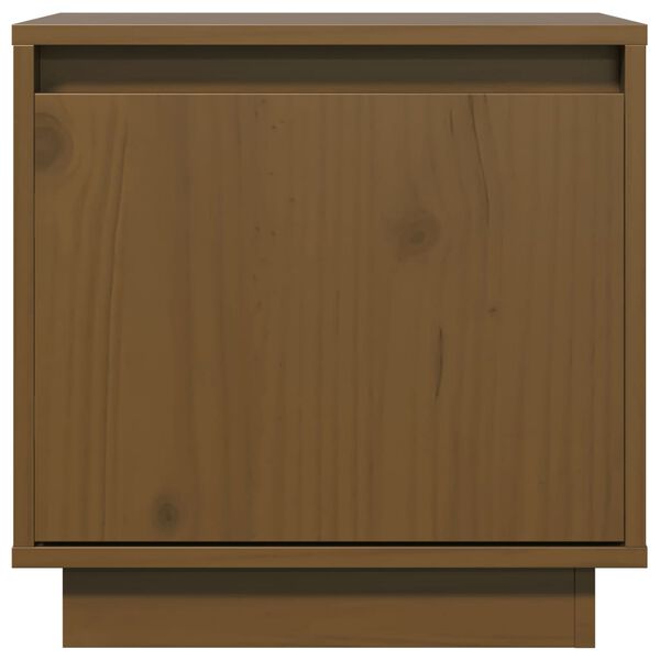 vidaXL Nachtkastjes 2 st 40x30x40 cm massief grenenhout honingbruin