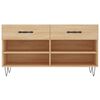 vidaXL Schoenenbank 102x35x55 cm bewerkt hout sonoma eikenkleurig