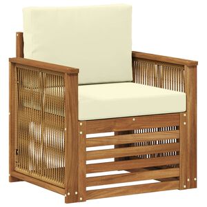 vidaXL Buiten Midden Sofa Naturel