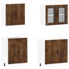 vidaXL 4-delige Keukenkastenset Kalmar bewerkt hout gerookt eiken