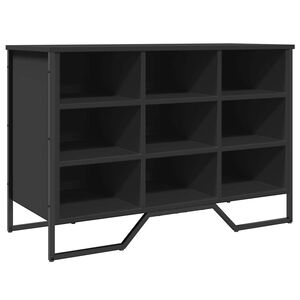 vidaXL Schoenenkast 90x38x61,5 cm bewerkt hout zwart