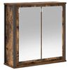 vidaXL Badkamerwandkast met spiegel 60x21x60 cm gerookt eiken