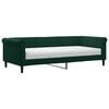 vidaXL Slaapbank met matras 90x200 cm fluweel donkergroen