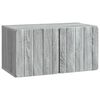 vidaXL Wandbeugel TV-kast 59,5 x 31 x 30 cm Grijs Sonoma Bewerkt hout