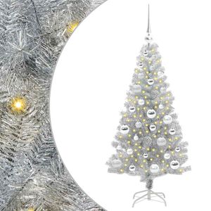 vidaXL Kerstboom Zilver 120 cm PET
